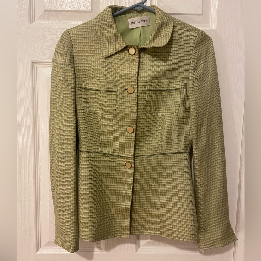 Vintage 100% Silk Button Blazer, size small, Noa Izumi